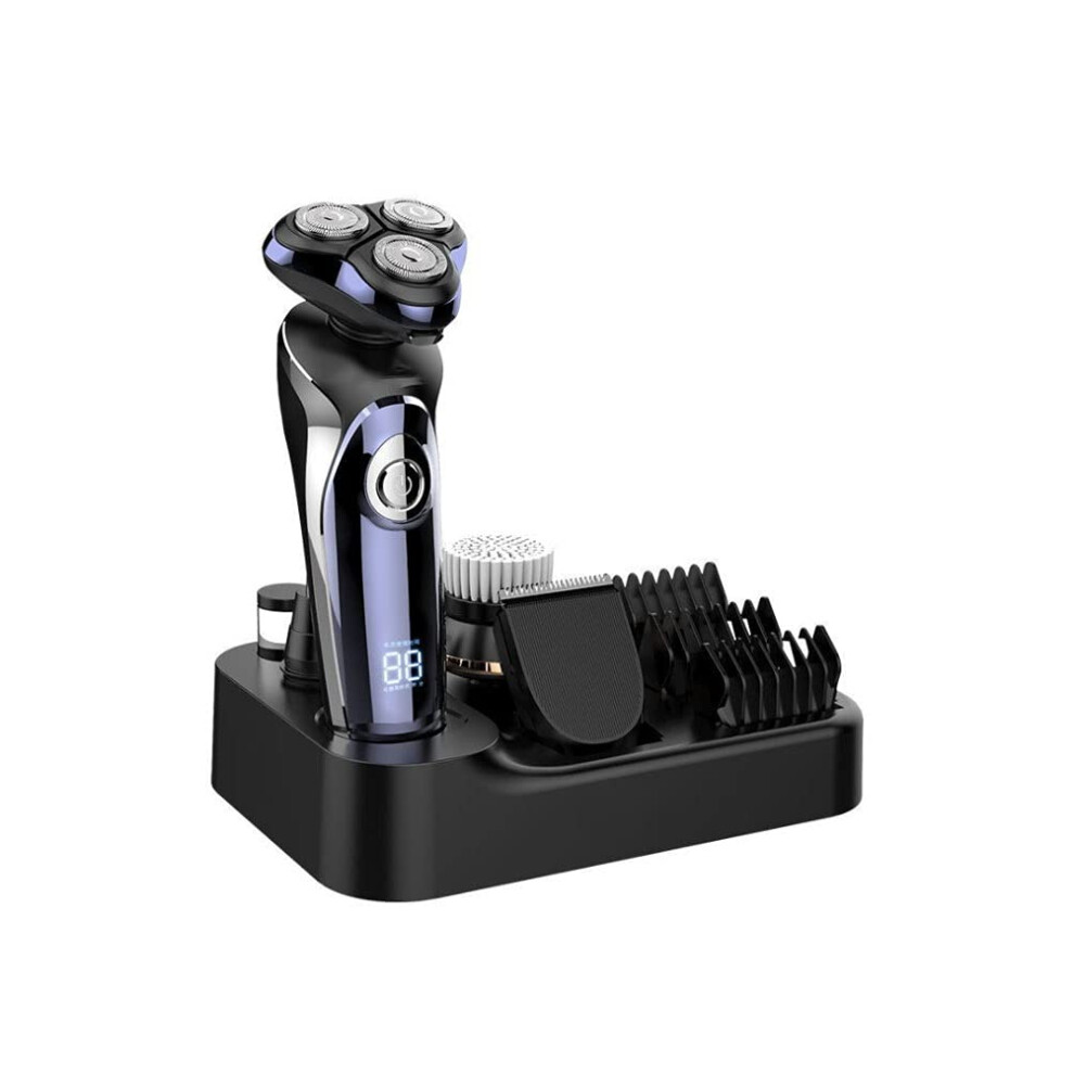Electric Shaver and Hair Clippers for Men, Waterproof Wet Dry Grooming Kit with Precision Trimmer