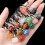 Witch Hat Shaped Agate Jewelry On Soft Black Rope Halloween-2 4