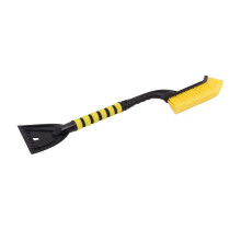 Ice scraper, foam shovel, and snow grip for winter, snow rake (yellow black)