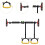 Pullup bar for door exercises, home use, multipurpose door, horizontal bar, pullup bars for home, no screw 2