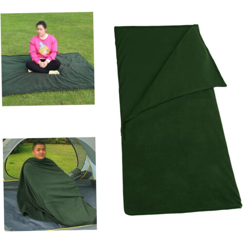 Fleece Sleeping Bag for Adults, Liner Envelope Ultralight Camping Sheet 1