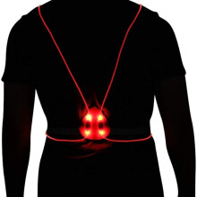 Ultrasäkra uppladdningsbara löparljus, LED-reflexväst med 360 graders belysning, justerbar reflexutrustning för utomhusaktiviteter, komfort