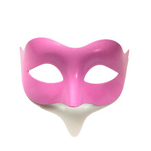 Masc Masquerade Dearaidh Chasta agus Íogair, Compordach le Caitheamh le Struchtúr Eirgeanamaíochta agus Sciath Púdair Lonrach, Bailchríoch Dubh