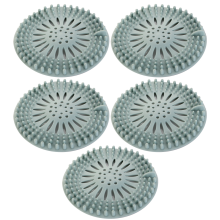 Ensemble de crépine hygiénique pour baignoire, bouchon anti-cheveux en silicone non toxique, simplifie les tâches ménagères