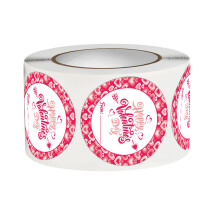 Self-Adhesive Label Round Sticker Sealing Sticker Valentine's