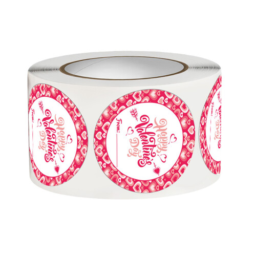 Self-Adhesive Label Round Sticker Sealing Sticker Valentine's