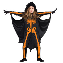 Déguisement enfant en polyester, combinaison chaude avec ailes de chauve-souris et cape pour Halloween, tenue de héros pour jeux de rôle avec