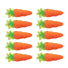 10Pcs Easters Carrot Shape Silverware Holder Cutter Fork