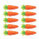 10Pcs Easters Carrot Shape Silverware Holder Cutter Fork 1