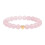 Multicolor Smooth Beaded Crystal Heart-Pink Crystal Love Br 1