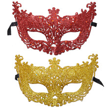 Maskenballmaske für Paare, venezianische Maske in Einheitsgröße, Party-Accessoire, Halbgesichtsdesign aus Spitze für Halloween und Karneval.