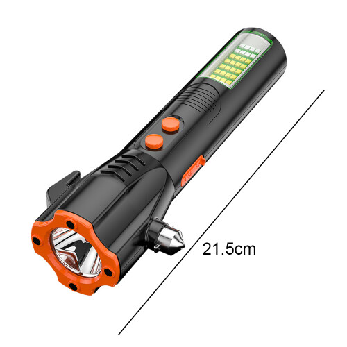 Window Breaker, Multi-Function Safety Hammer with High Sensitivity Detection, Emergency Escape Tool, Solar Charging, Led Flashlight, Seatbelt Cutter, 1