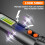 Window Breaker, Multi-Function Safety Hammer with High Sensitivity Detection, Emergency Escape Tool, Solar Charging, Led Flashlight, Seatbelt Cutter, 4