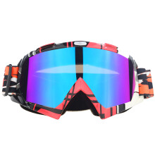 Motorradbrille mit UV400-Schutz und kreisförmiger Belüftung für beschlagfreie Sicht