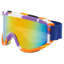 Gafas de esquí de alto rendimiento, espuma facial de triple capa, forro de micropolar hipoalergénico, ventilación reforzada, compatible con casco,