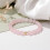 Shatterproof Elastic Heart Bead Bracelet-Red Agate Love Brace 7