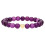 Vibrant Elastic Crystal Love Symbol-Amethyst Love Bracel 1