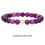Vibrant Elastic Crystal Love Symbol-Amethyst Love Bracel 4