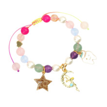 Faux Pearls Star Elf Bracelet Adjustable Lightweight Design-1