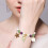 Faux Pearls Star Elf Bracelet Adjustable Lightweight Design-1 7