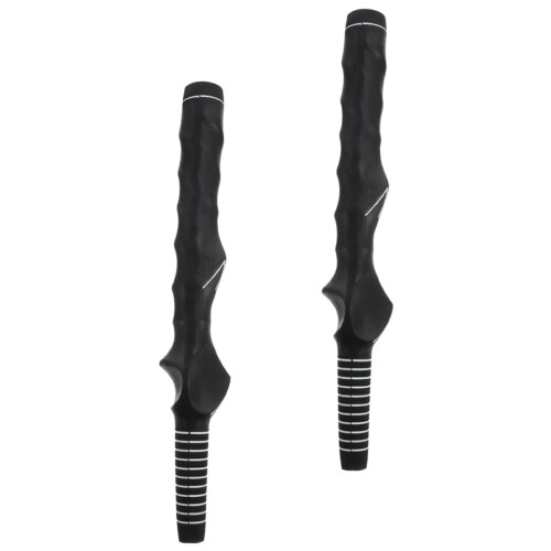 2 x Swing Grip Golf Grips Medium Black Rubber
