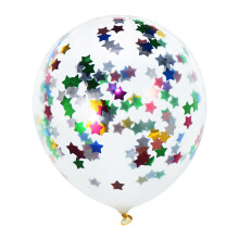 Baloane transparente cu confetti pentru evenimente, baloane cu confetti multicolore ușor de utilizat, baloane din latex de 12 inch cu paiete lungi