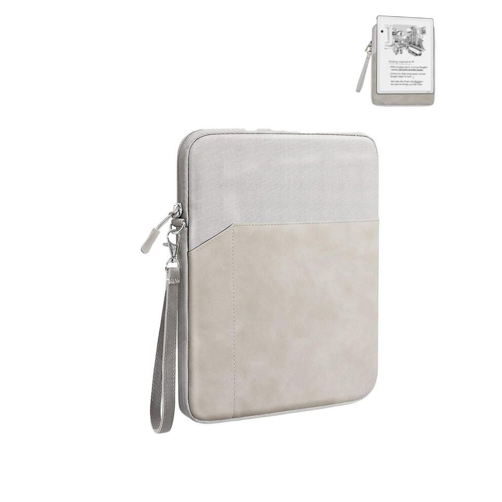 Case For Kindle Scribe 11 Inch Waterresistant Sleeve With 360 Protection And Pocket Light Grey 9119770578693