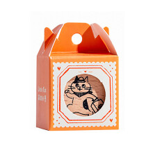 Houten rubberen stempel Decoratieve stempel Dierenstempel-reis