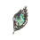Cats/Feather Brooch Tarnish Resistant Copper-Feather style 1