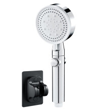 Cabezal de ducha para autocaravanas, 5 modos de rociado con botón de pausa para ahorrar agua, boquillas Touch-Clean para un fácil mantenimiento,
