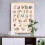 Canvas Alphabets Posters with-30 x 40cm English Letters 5