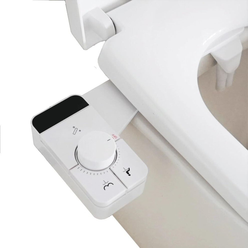Smart Bidet Toilet Seat With Selfcleaning Nozzle, Water Pressure Control For Small Bathrooms 9119770577115