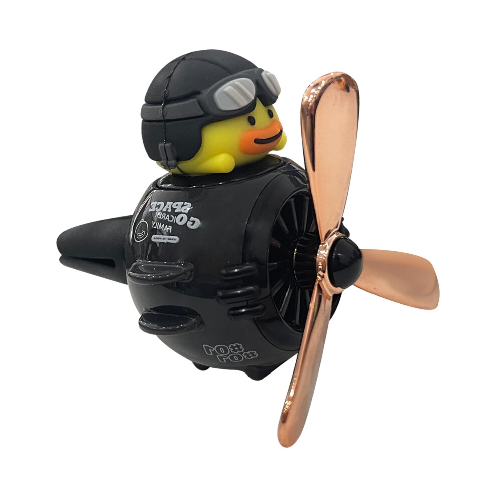Cute Pilot Duck Car Air Freshener Vent Clip With Rotating Propeller And Fragrance Diffusion 9339159924464