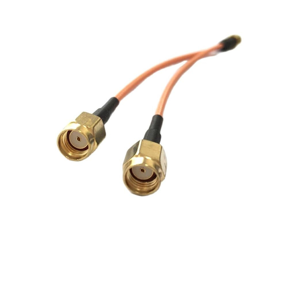 Rp Sma Splitter Cable Male To Dual Female Rg316 50Cm Y Adapter For Antenna Stable Signal 9323874721699