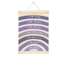 Motivational Wood Wall Art for Children Room-40 x 60cm Style B
