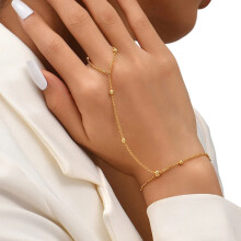 Elegant Gold Plated Adjustable Paperclip Link-YX163 Golden