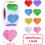 500Pcs Glittering Heart Sticker 1Inch for Seal Envelope 3