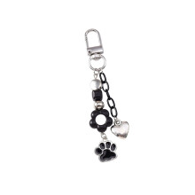 Playful Candy Flower Key Fob Heart Shaped-Flowers love footpri