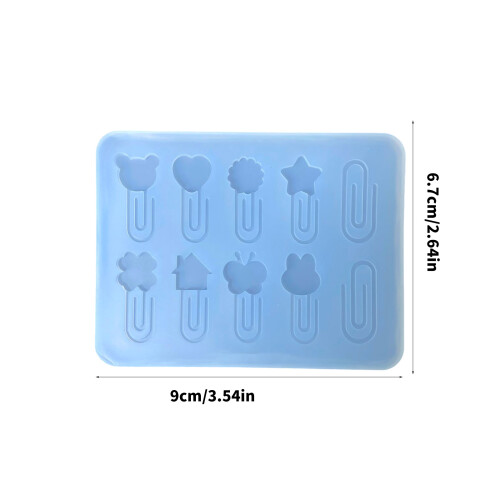 Flexible Reusable Mold Detailed Paperclip Epoxy Casting Art 2