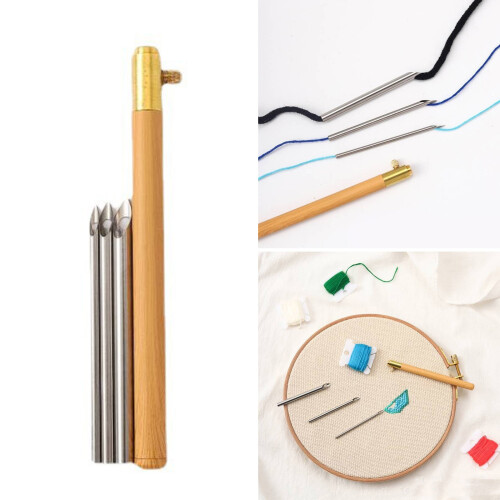 Ensemble d'aiguilles de poinçonnage, stylo à broder avec manche 1