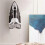 Wallmounted iron holder hanger rack home laundry storage ironing board holder black 3