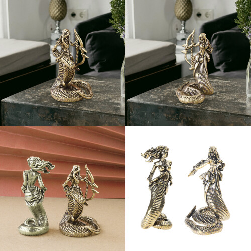 Statue de méduses, Figurines de gorgone, Sculptures, ornement-UN 2