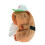 Couverture de boîte à mouchoirs en peluche Capybara,-marron 3 1