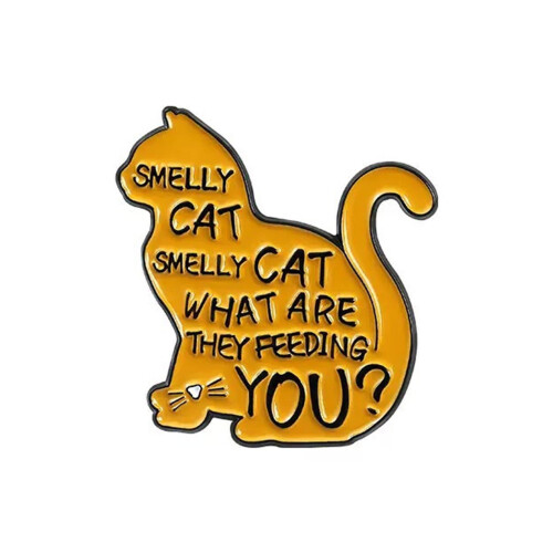 Elegant Cats Theme Enameled Pin Rustproof Alloy Craftsmanship-2