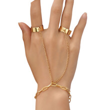 Fashionable Adjustable Chain Bracelet For Women-YX175 Golden