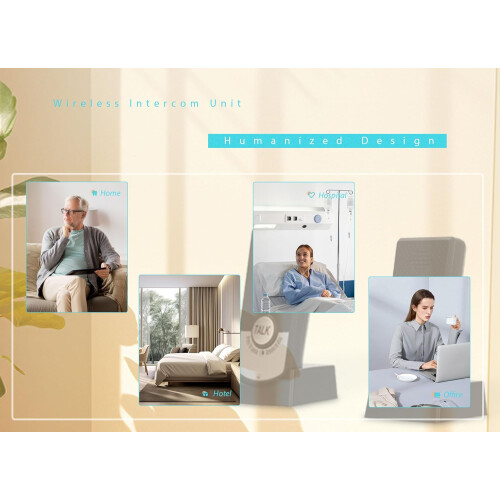 Wireless Intercom System with TwoWay Communication, Waterproof Design, Long Range Home Intercom 2
