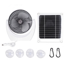 Udendørs solventilator, solpaneludsugningsventilator til drivhusventilation, letvægts bærbar udsugningsventilator til rejsepicnics, enkel