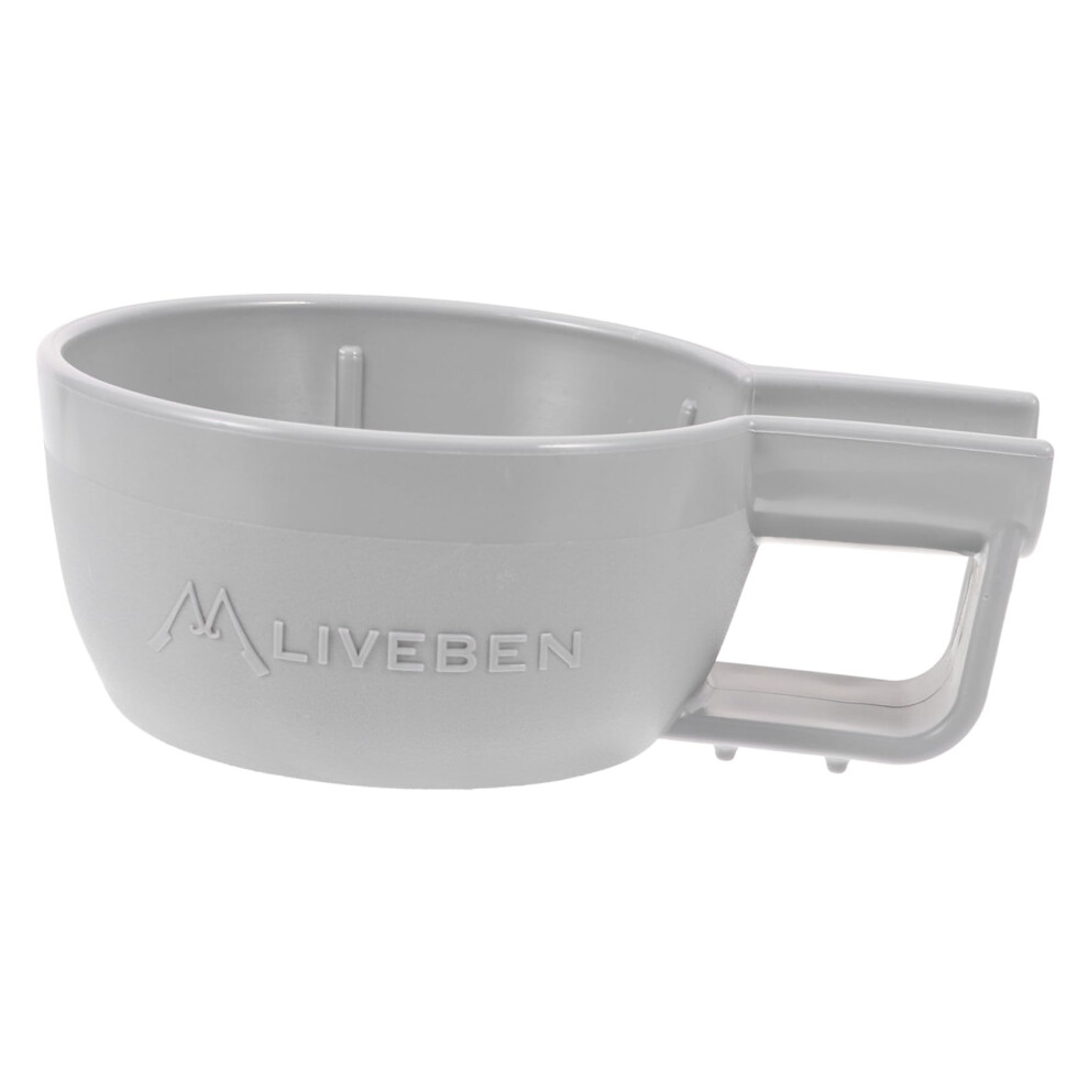 Shaving Bowl for Men with Ergonomic Handle, Large Capacity Plastic Lather Bowl for Home and Barber Use