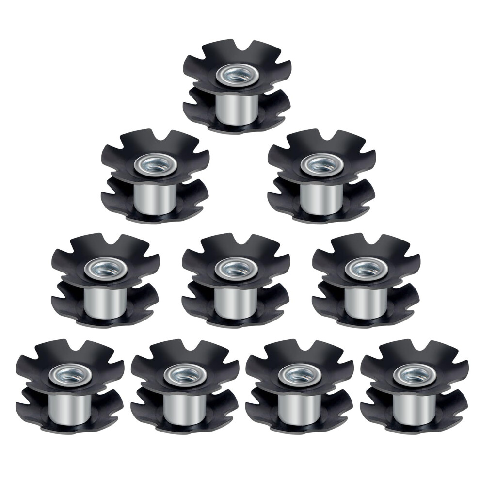 10 X Bicycle Headsets, Star Nut, Mountain Bike, Flange Nut, Front Fork Mount, Cores 9001264776633