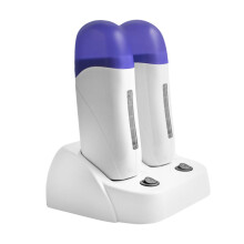 Dual Wax Warmer for Hair Removal with Dual Heating and 75C Temperature Control, SeeThrough Lid